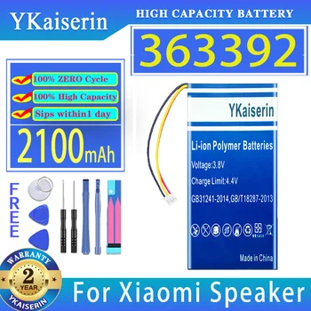 YKaiserin Batérie 363392 2100mAh Pre Xiao Reproduktor MDZ-15-DA MDZ15DA Digitálne Bateria