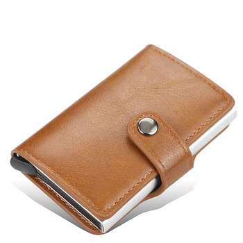 Pánske bežné smart peňaženky karty držiteľa kabelku rfid kartou kreditnej karty držiteľ malé kožené peňaženky Doprava Zadarmo