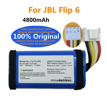 Nové 100% Originálne Batérie Bluetooth Pre JBL Flip 6 Flip6 Hráč Reproduktor Nabíjateľná Batéria 4800mAh Bateria Batteri