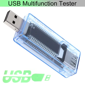 Prenosný Mini USB Napätie Súčasné Kapacity Detektora s LCD Displej a USB Konektor Výstup Rozhranie Napätie Metrov