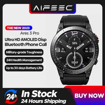 2023 NOVÉ Ares 3 Pro, Smart Hodinky Ultra AMOLED Vždy-na Displeji Bluetooth Volanie 100+ Šport Režimy 24H Zdravie Monitor Smartwatch
