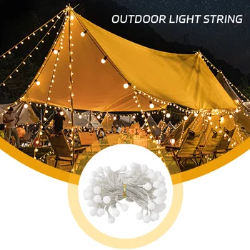 3/6/10M USB Power Ball LED Reťazec Svetlá Nepremokavé Vonkajšie Lampy Camping Piknik Grilovanie Svadobné Záhrada Rozprávkový Vianočný Dekor